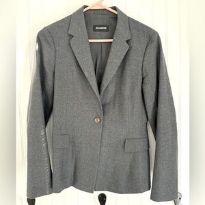 Women's grey wool blazer, size 36.